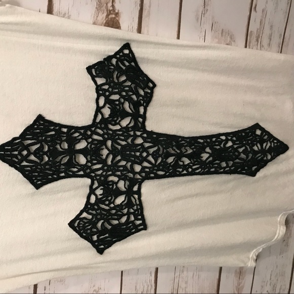 Hoity Toity Cross Embroidery Tank Top - Picture 2 of 6